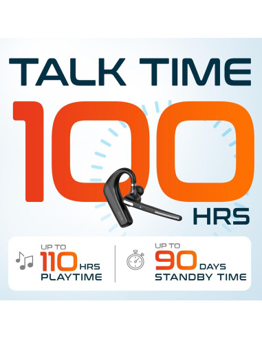 Auricular Bluetooth Delton 90X Inalámbrico con Micrófono - Negro