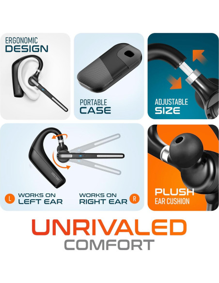 Auricular Bluetooth Delton 90X Inalámbrico con Micrófono - Negro Auricular Bluetooth Delton 90X Inalámbrico con Micrófono - Negro