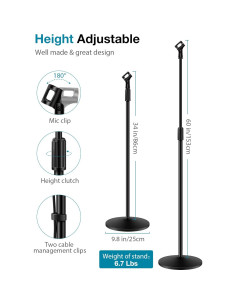 Soporte de Micrófono InnoGear Ajustable 86-152 cm para Blue Yeti 2