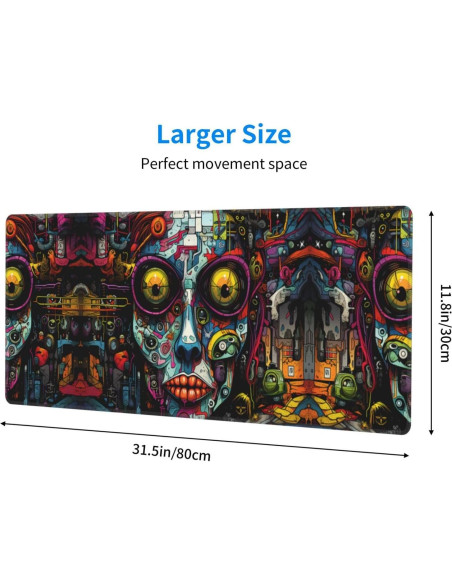 Alfombrilla de teclado y ratón WZYCWB 30.48x80 cm antideslizante