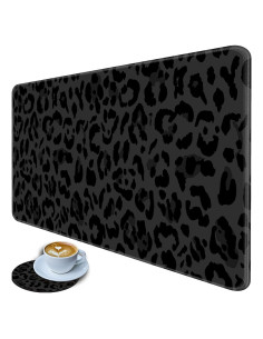 Alfombrilla de Ratón Bxgolkgd XL Estampado Leopardo 80x30cm