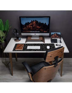 Alfombrilla de Ratón Bxgolkgd XL Estampado Leopardo 80x30cm 2