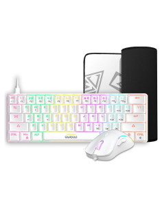 Combo Teclado Mecánico GAMDIAS Hermes E4 RGB + Ratón Ergonómico 12800 DPI + Alfombrilla Extendida