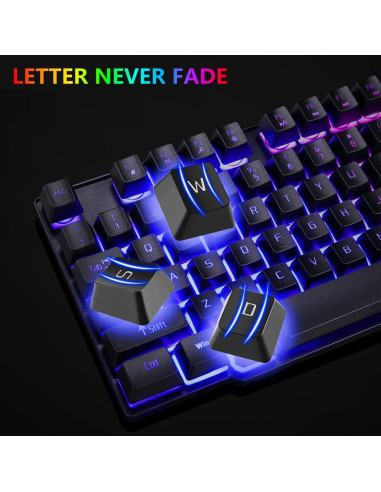 Combo Teclado Gaming RGB y Ratón Cakce USB Retroiluminado