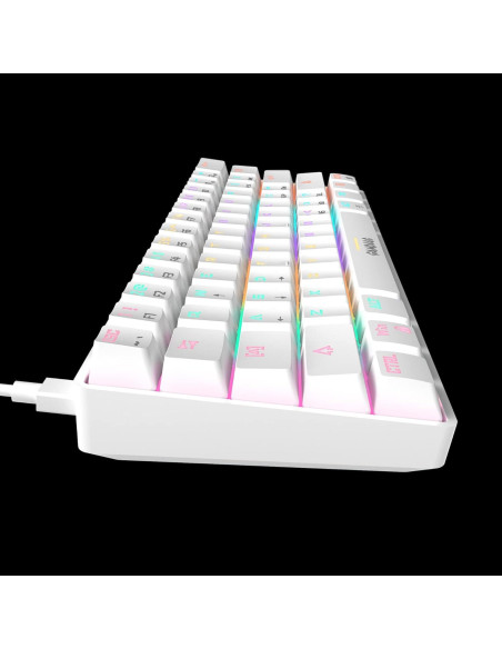 Combo Teclado Mecánico GAMDIAS Hermes E4 RGB + Ratón Ergonómico 12800 DPI + Alfombrilla Extendida