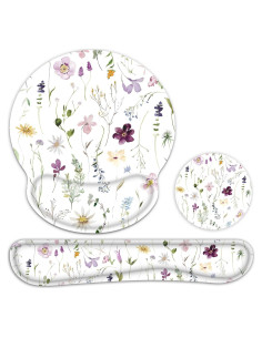 Alfombrilla Ergonómica G JGOO con Reposamuñecas y Posavasos