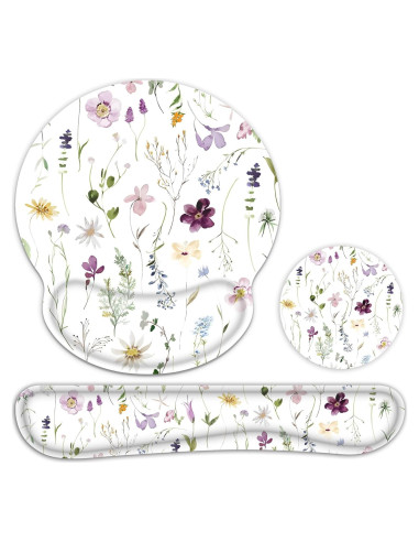 Alfombrilla Ergonómica G JGOO con Reposamuñecas y Posavasos