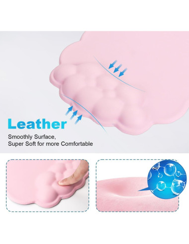 Soporte para Muñeca de Alfombrilla de Ratón WYGCH Rosa Nube