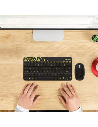 Combo Teclado y Ratón Inalámbrico MK240 Genérico Negro