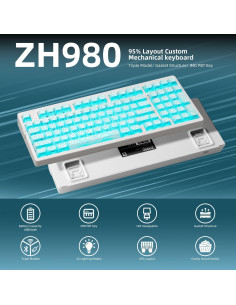 Teclado Mecánico Inalámbrico ZORNHER ZH980 95% RGB PBT 2