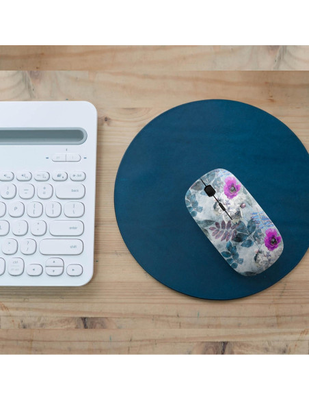 Ratón Inalámbrico Ergonómico Sanacci Floral USB 2.4GHz