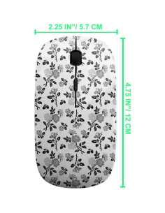 Ratón Inalámbrico Ergonómico Sanacci Vintage USB 2.4GHz 2