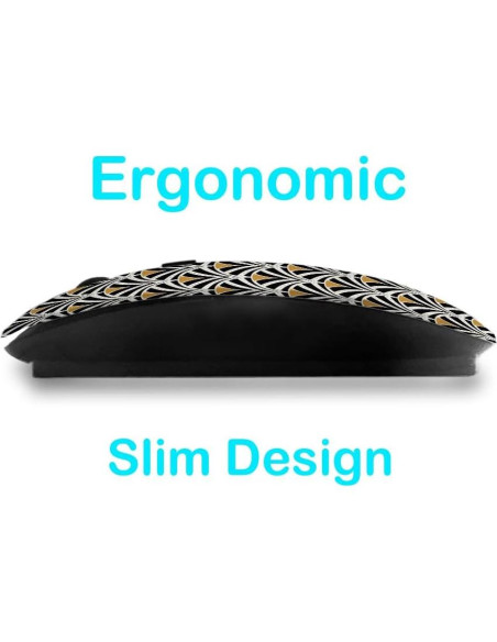 Ratón Inalámbrico Ergonómico Sanacci Art Deco USB