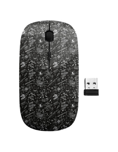 Ratón Inalámbrico Ergonómico Sanacci Vintage Motociclista