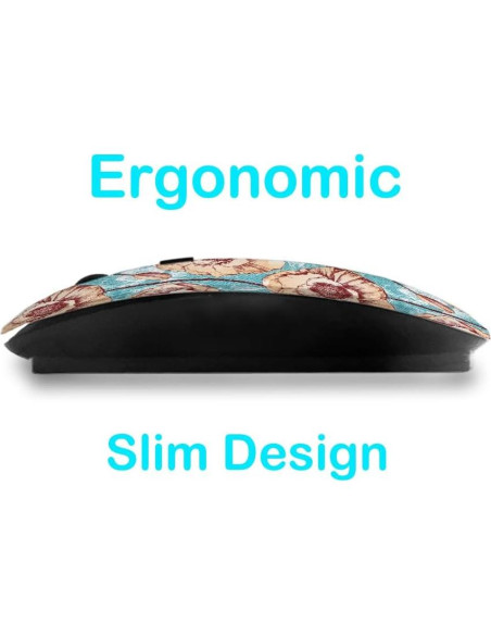 Ratón Inalámbrico Ergonómico Sanacci Poppy Vintage USB