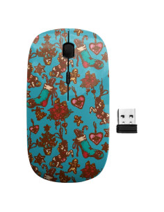 Ratón Inalámbrico Ergonómico Sanacci Vintage Navidad