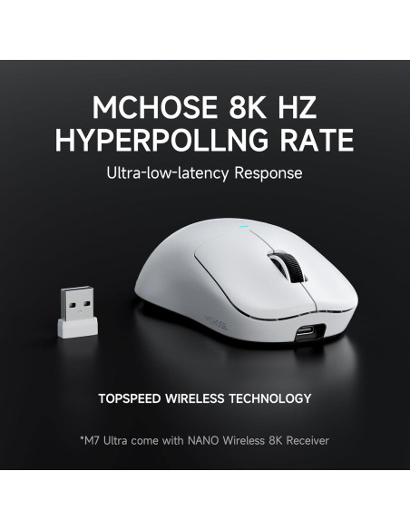 Teclado Mecánico Inalámbrico MCHOSE X75 V2 + Ratón Gaming M7 Ultra