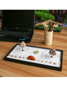 Set de Rastrillos de Jardín Zen de Bambú JJJ Arts - 6 Piezas 2