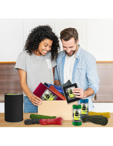 Cuerda Paracord 550 TECEUM Carmesí 304.8 m 4mm Táctica