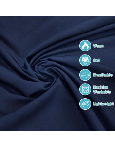 Saco de dormir forrado VVAYHUA 219x95 cm Azul Marino 2