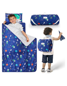 Colchoneta de Siesta Safotad Azul 133x85 cm con Almohada y Manta