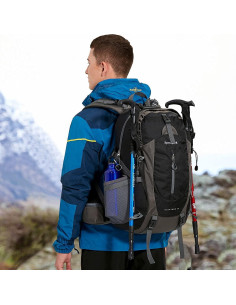 Mochila de Senderismo 40L Impermeable Unisex con Funda 2