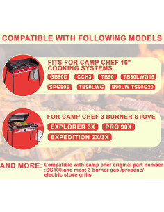 Plancha Fry Camp Chef 96.52 cm x 40.64 cm para 3 Quemadores 2