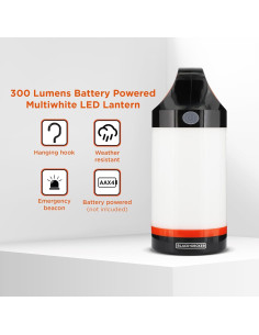 Lámpara LED BLACK+DECKER 300 Lúmenes Multiwhite IP65 2
