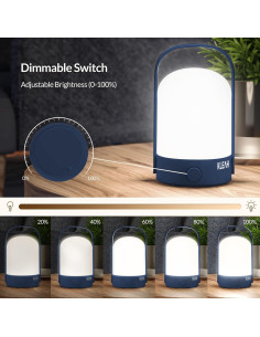 Lámpara de Mesa Inalámbrica KLEAH LED 50hrs Azul 2