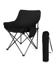Silla de Camping Plegable Joyfair Negra para Adultos 113KG