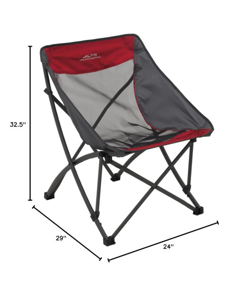 Silla Camber ALPS Mountaineering Plegable 136 kg Salsa/Carbón