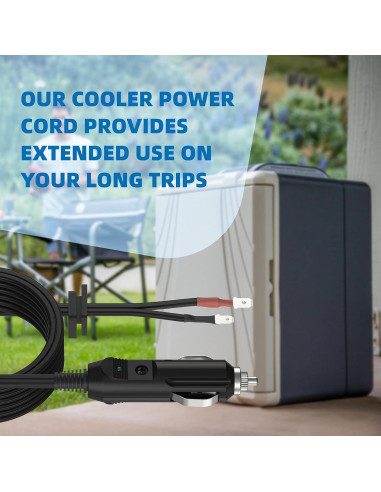 Adaptador de Cable de Alimentación 12V Coleman 2.44m con Fusible
