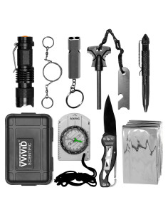 Kit de Supervivencia Táctico VViViD 10 en 1 para Camping