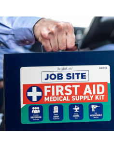 Kit de Primeros Auxilios 200 Piezas BrightCare Metal Resistente 2