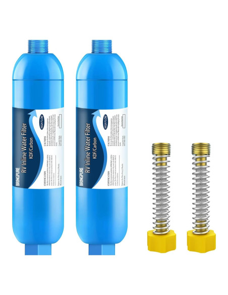 Filtro de Agua Inline Bringpure para RV - 2 Paquetes, Certificado NSF