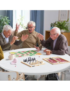 Mesa Redonda Plegable VINGLI 1.22m Plástico para Eventos 2