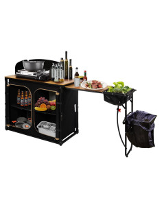 Mesa de Cocina Plegable KingCamp KC2542 para Camping 82 cm
