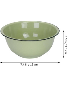 Tazón de Esmalte Vintage BESTOYARD 9cm Camping Retro 2