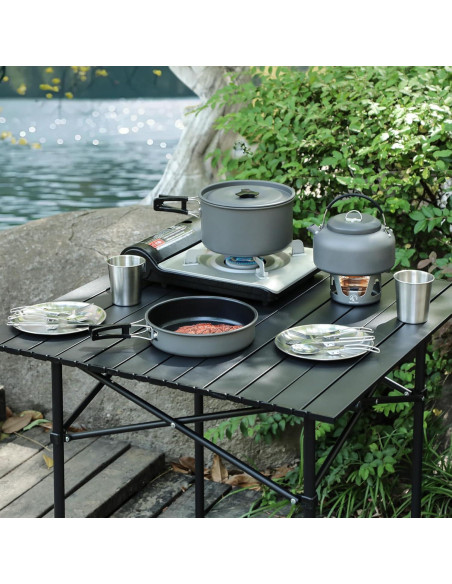 Juego de Utensilios de Cocina REDCAMP 15 Pcs para Camping