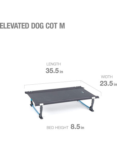 Cama Elevada para Perros Helinox Mediana 90.2x59.7cm Plegable