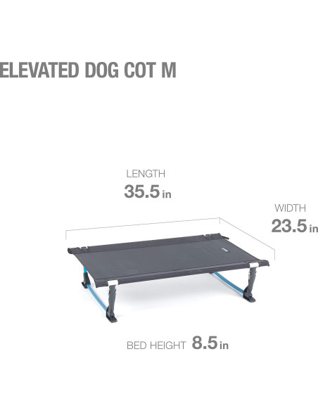 Cama Elevada para Perros Helinox Mediana 90.2x59.7cm Plegable