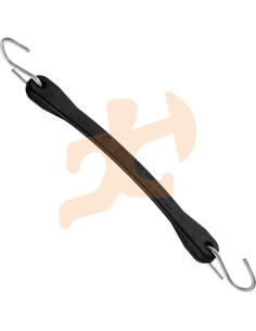 Cuerdas Bungee de Goma Xpose Safety 9" 50 Unidades Negras 2