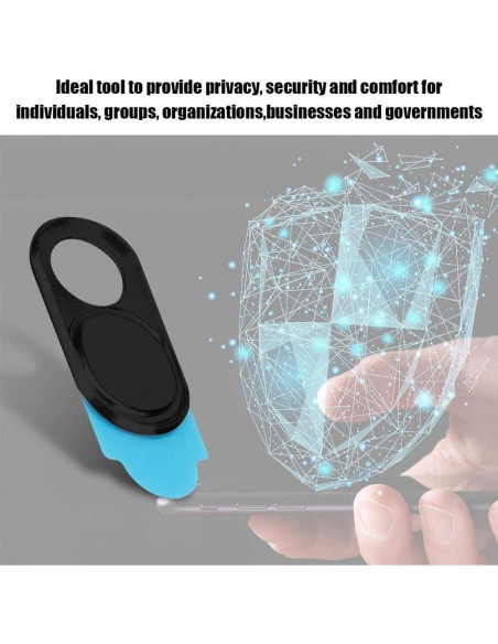 Cubierta de Webcam ASHATA Ultra Fina Negra - 3 Piezas Cubierta de Webcam ASHATA Ultra Fina Negra - 3 Piezas