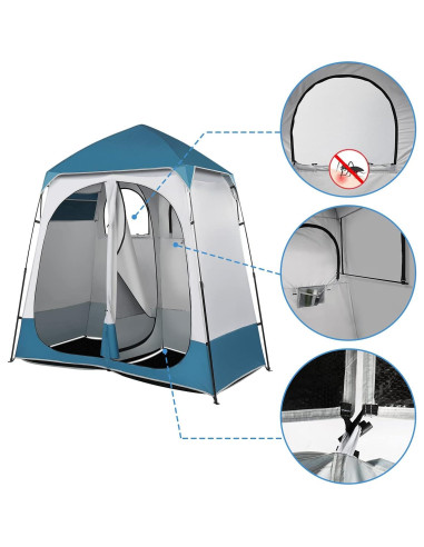 Tienda de Ducha Outvita OV Tent 0055 2 Habitaciones 2.29m