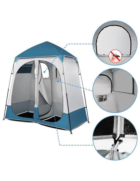 Tienda de Ducha Outvita OV Tent 0055 2 Habitaciones 2.29m