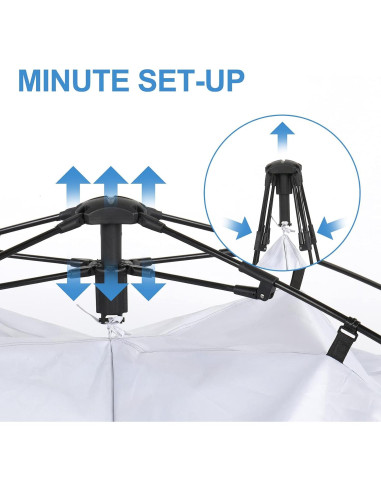Tienda de Ducha Outvita OV Tent 0055 2 Habitaciones 2.29m