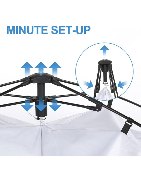 Tienda de Ducha Outvita OV Tent 0055 2 Habitaciones 2.29m