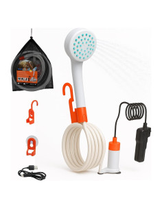 Ducha Portátil SEAFLO para Camping 2.64 GPM Batería Recargable
