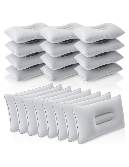 20 Almohadas Inflables Geelin para Camping y Playa Gris