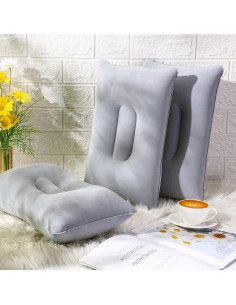 20 Almohadas Inflables Geelin para Camping y Playa Gris 2